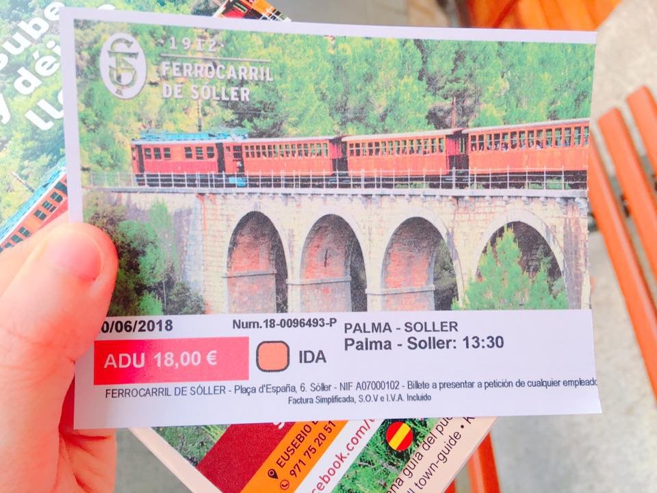 Palma 到 Soller 交通票